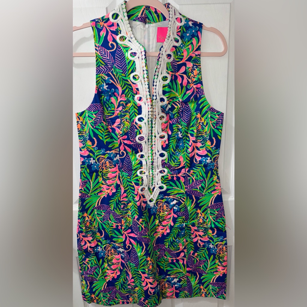 Nwt Lilly Pulitzer Borealis How You Like Me Prowl Alexa Stretch Shift Dress 10